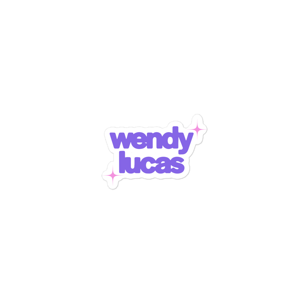 Wendy Lucas Logo Sticker
