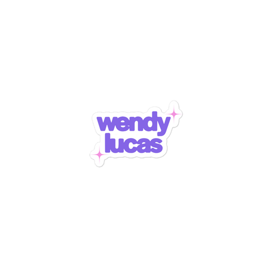 Wendy Lucas Logo Sticker